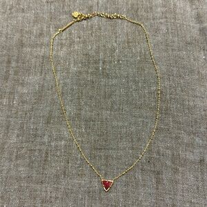 Kendra Scott • Maroon & Gold Necklace
